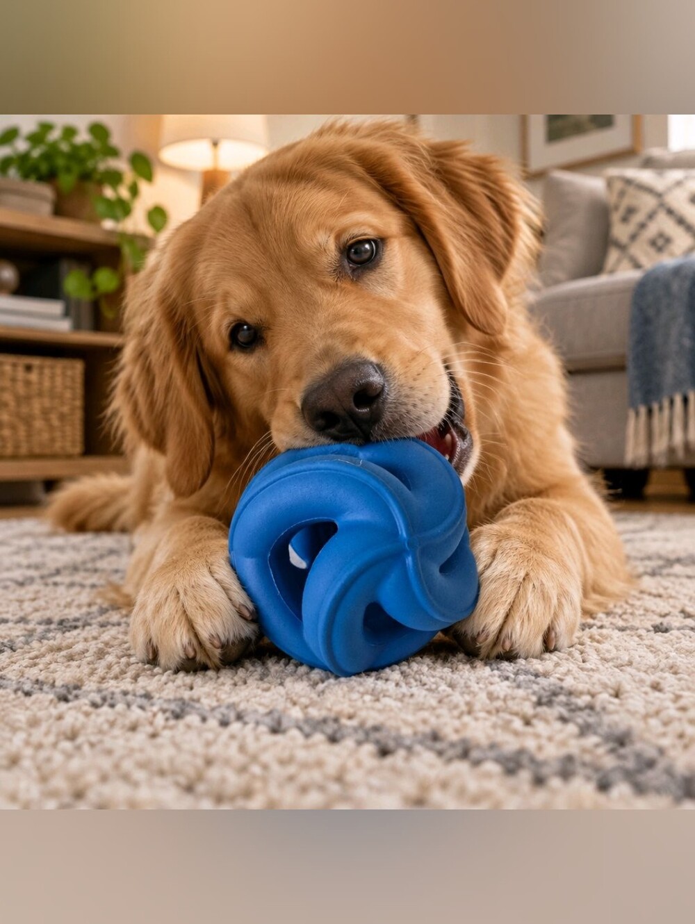 New Knot So Easy Ball by Meaty Licks, Blue